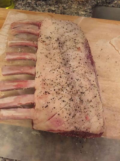 Rack of lamb in herb crust