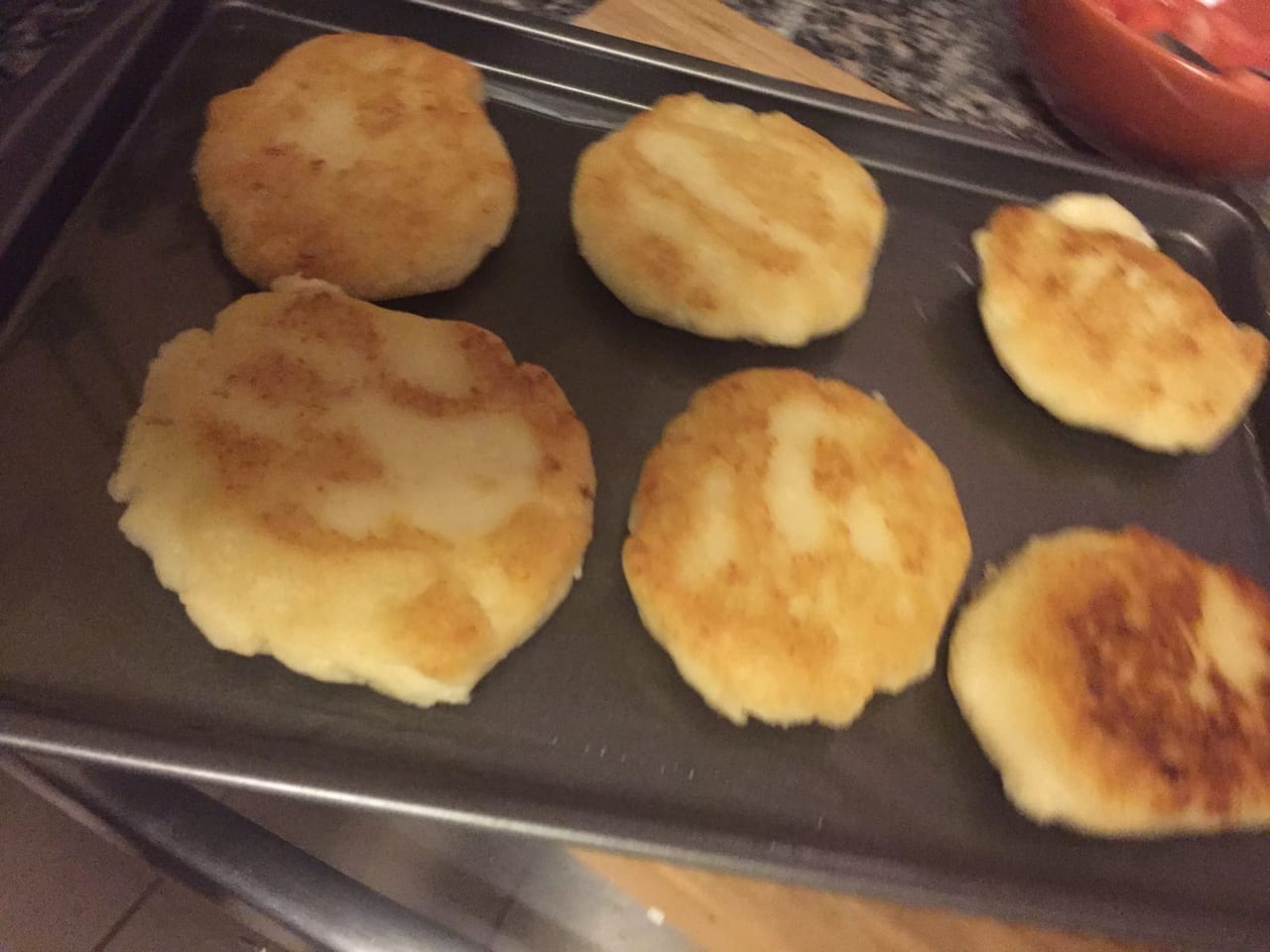 arepas-on-pan