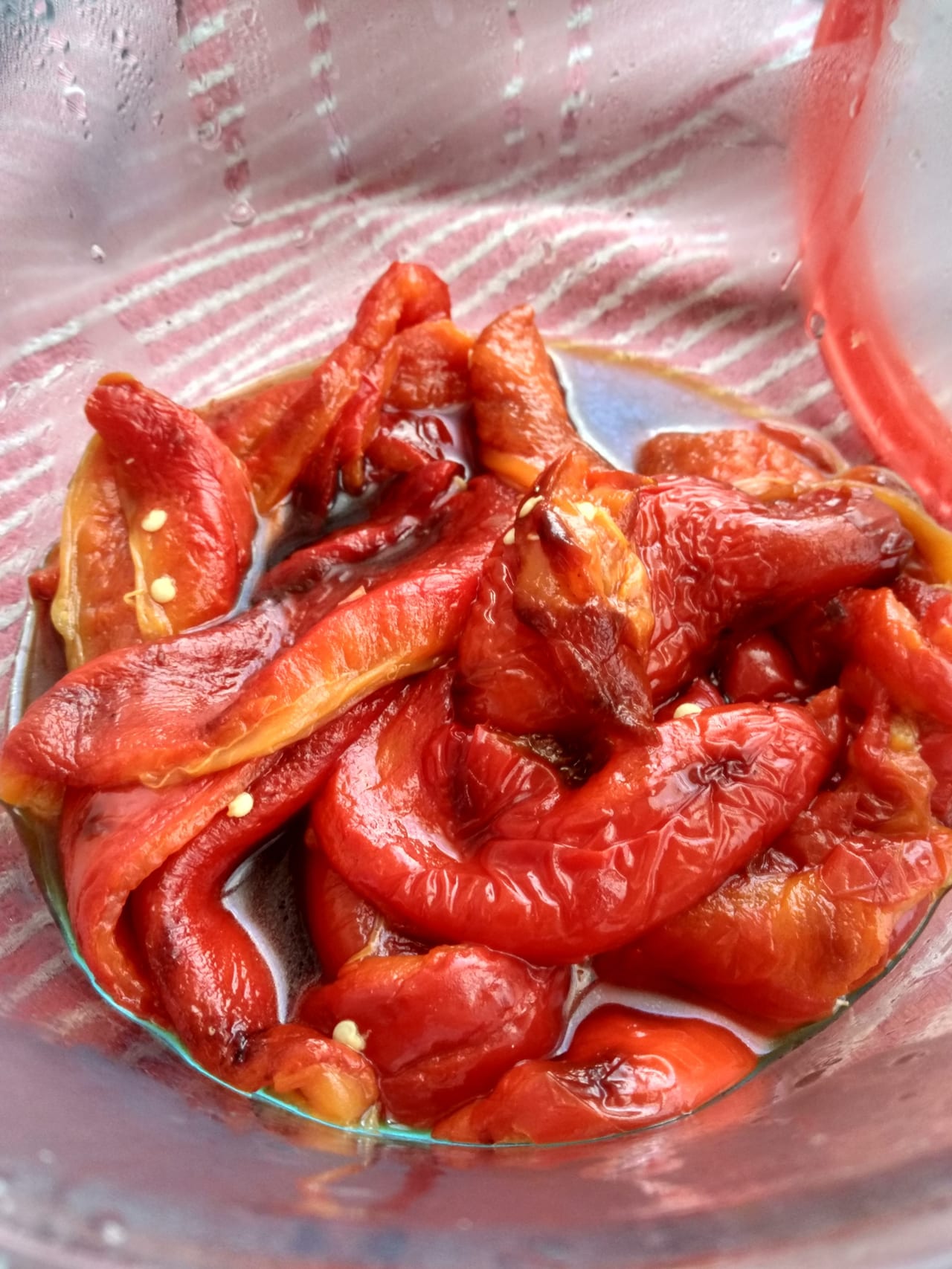 Roasted peppers goat cheese tart