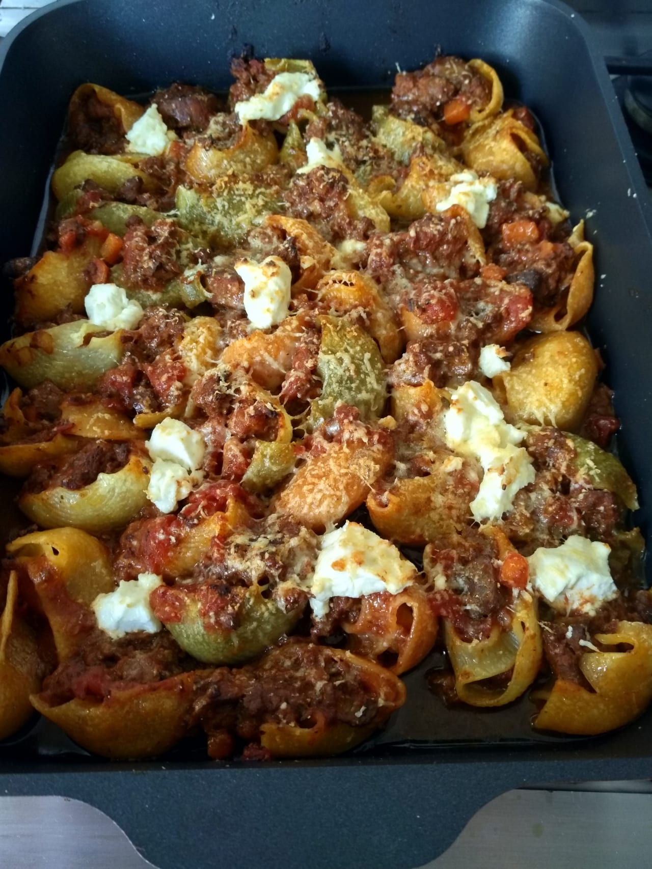conchiglioni pasta with ragu