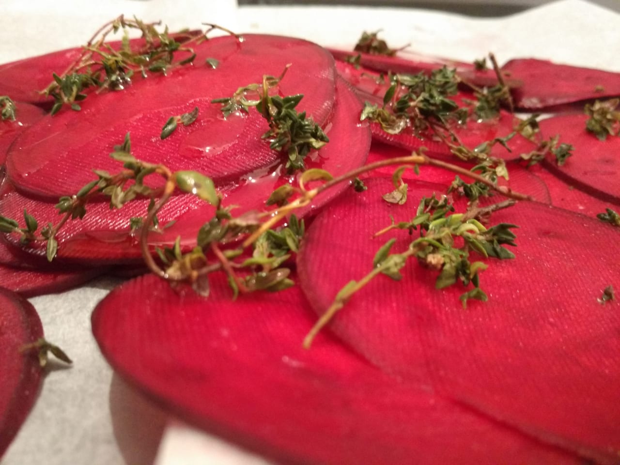 Baked potato and Beet Chips