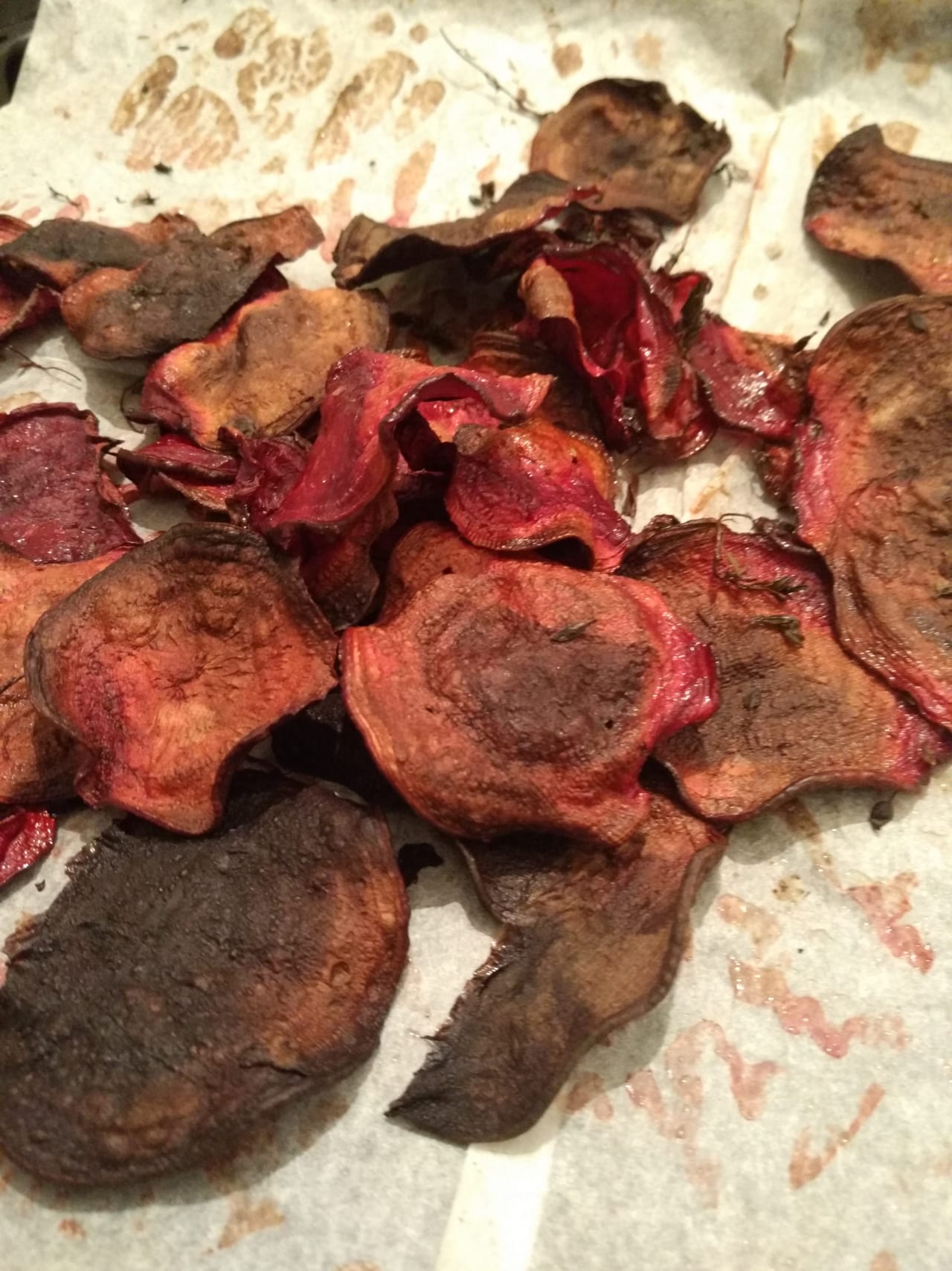 Baked potato and Beet Chips