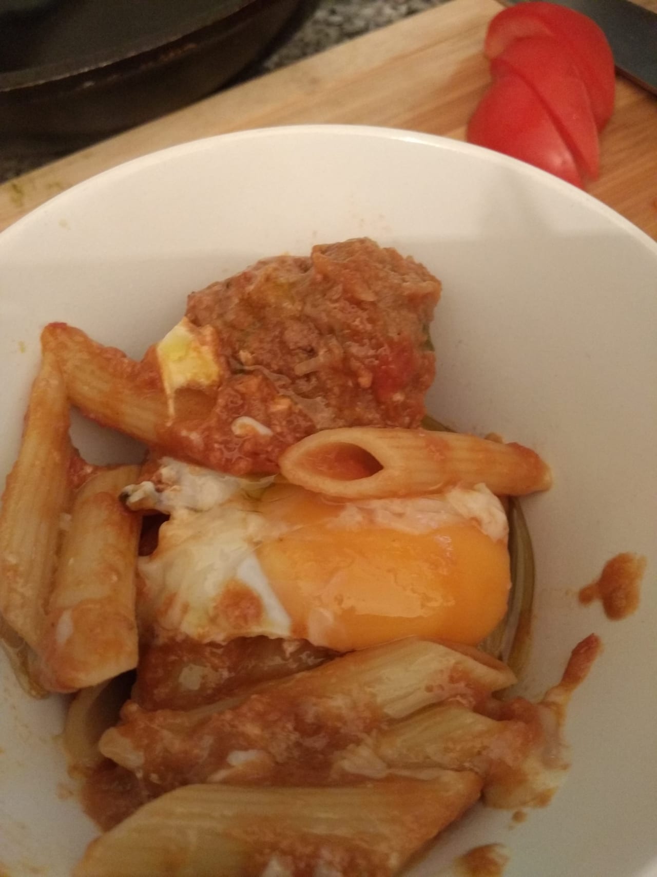 Meatballs with Penne pasta