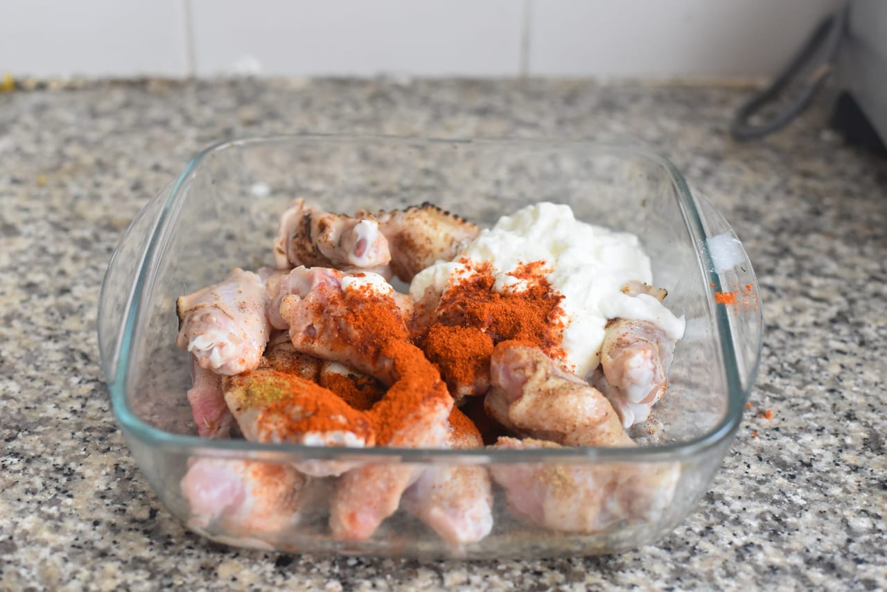 Coconut curry chicken wings