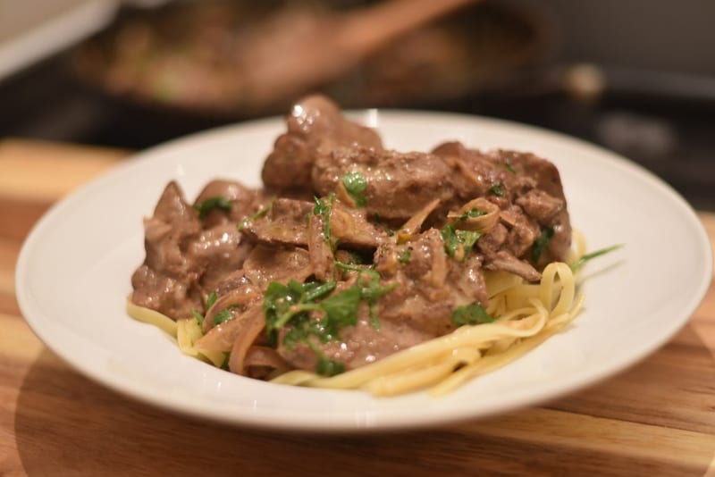 Chicken Liver Pasta