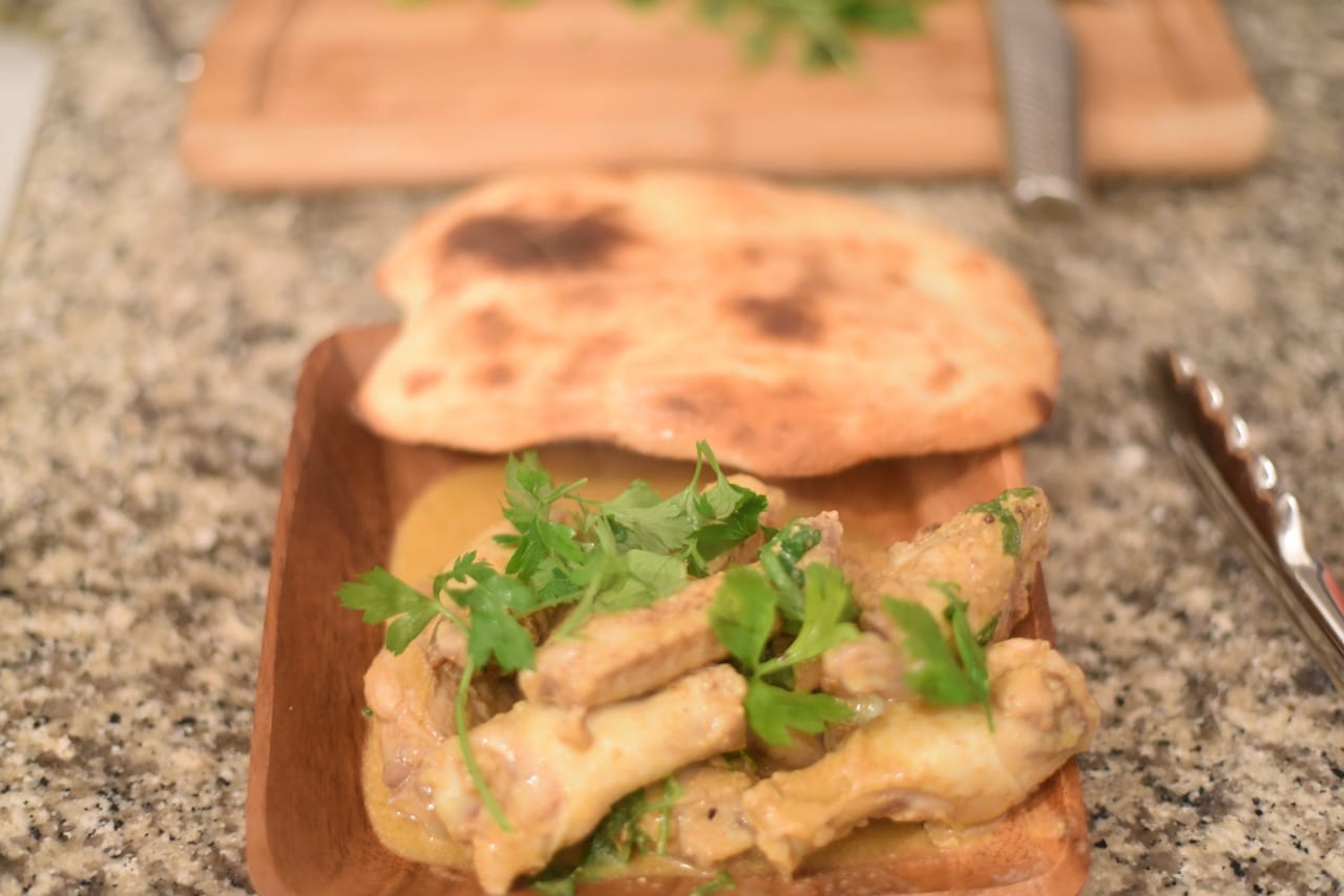 Coconut curry chicken wings