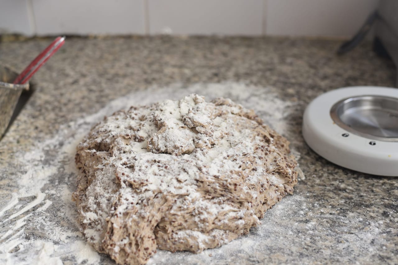 rye red quinoa bread