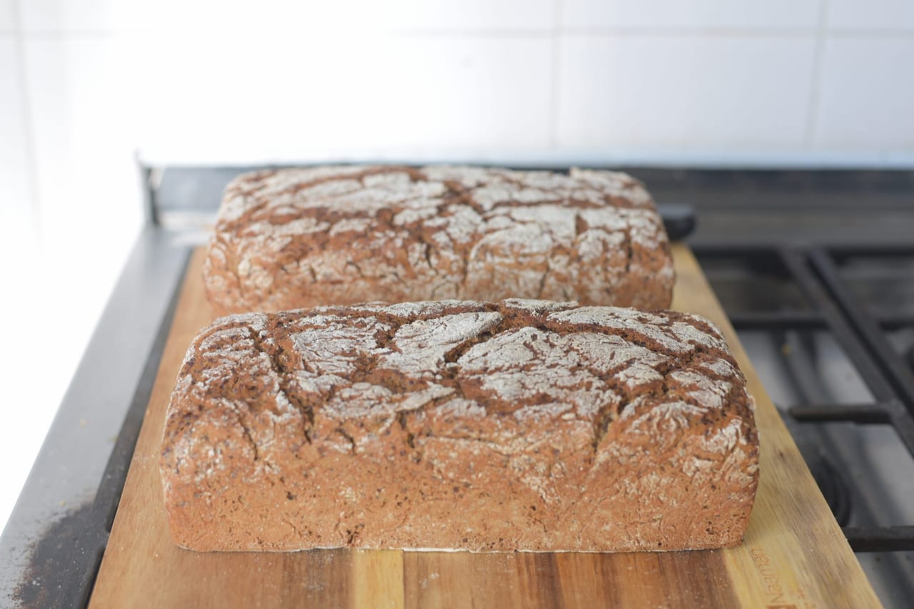 rye red quinoa bread