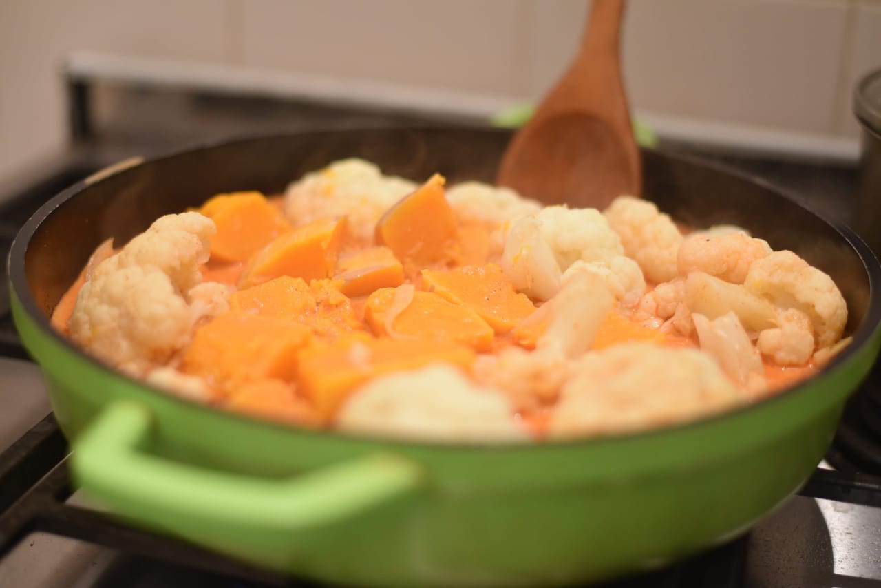 Cauliflower Butternut squash Vindaloo