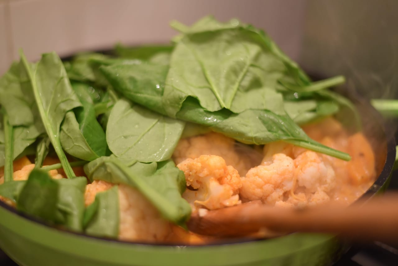 Cauliflower Butternut squash Vindaloo