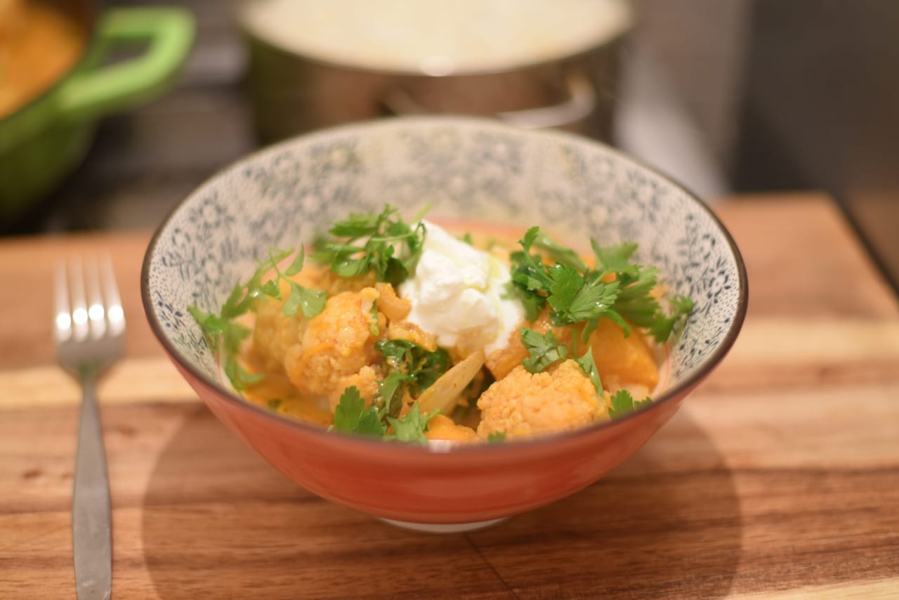 Cauliflower Butternut squash Vindaloo