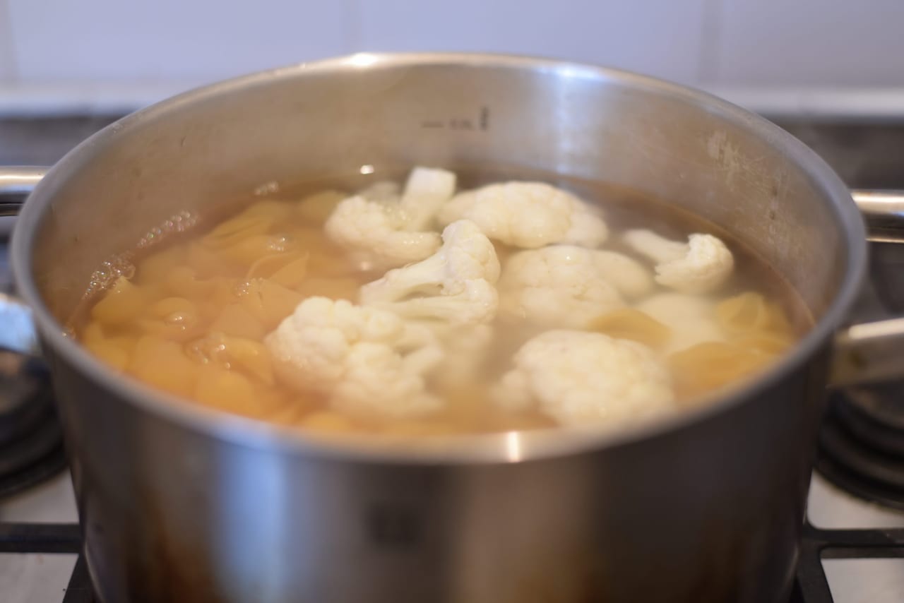lemon cauliflower pasta