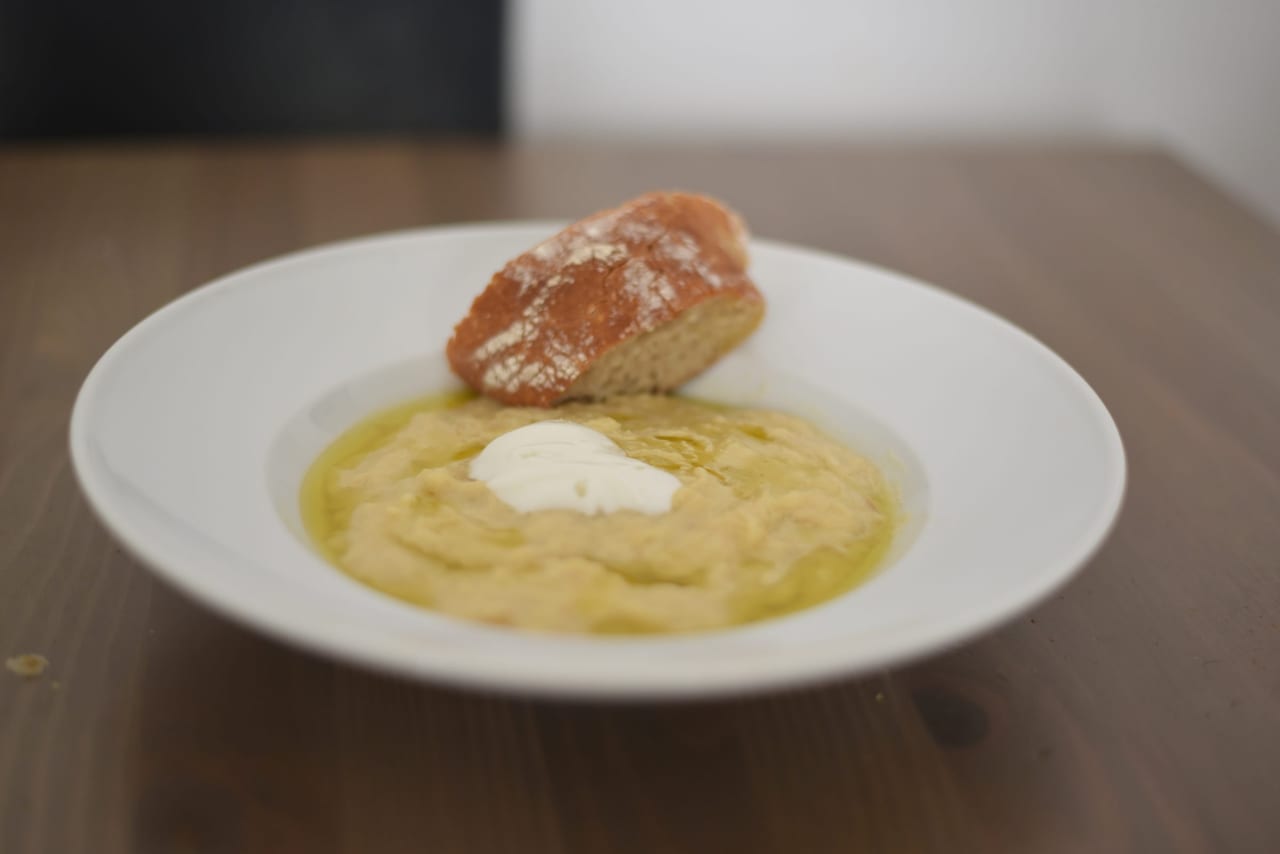 Yogurt Tahini zucchini puree