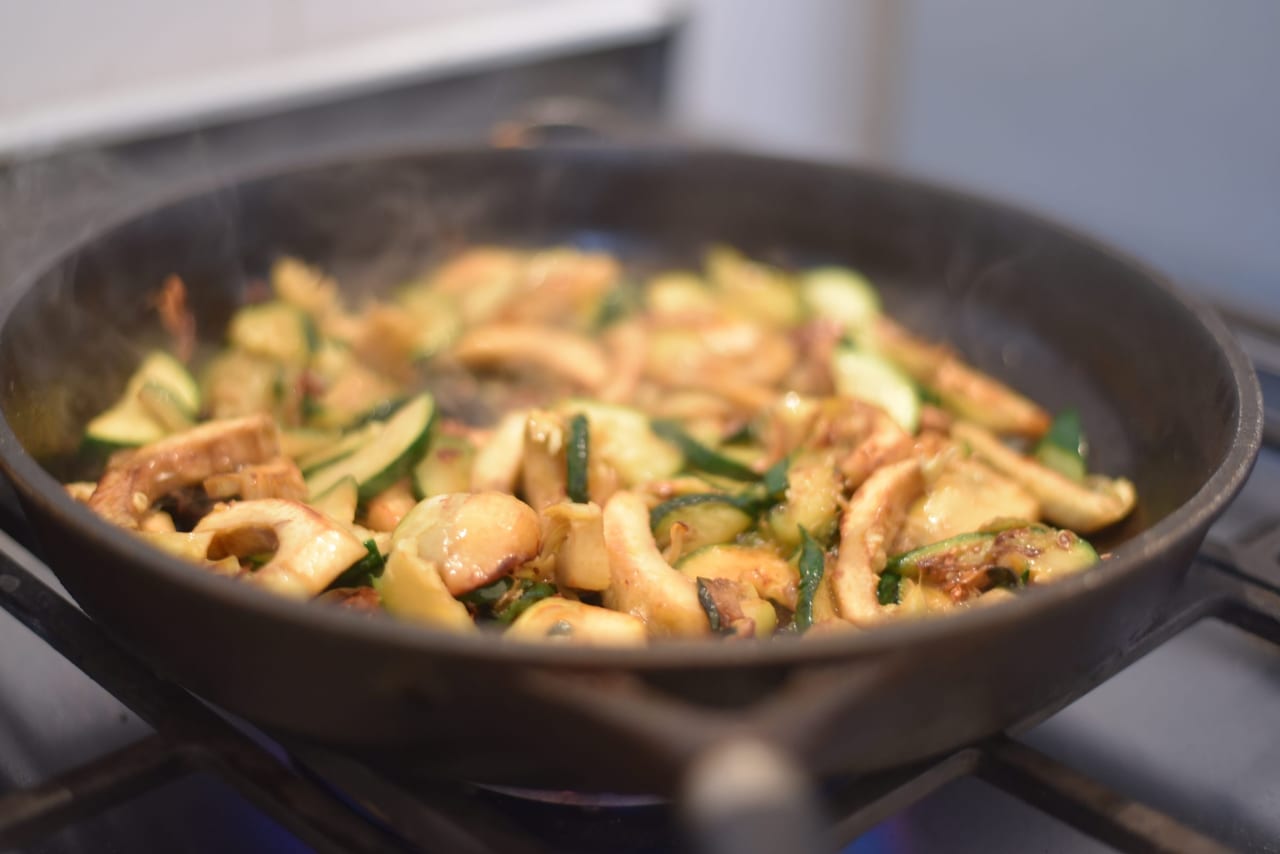 artichoke and zucchini risotto