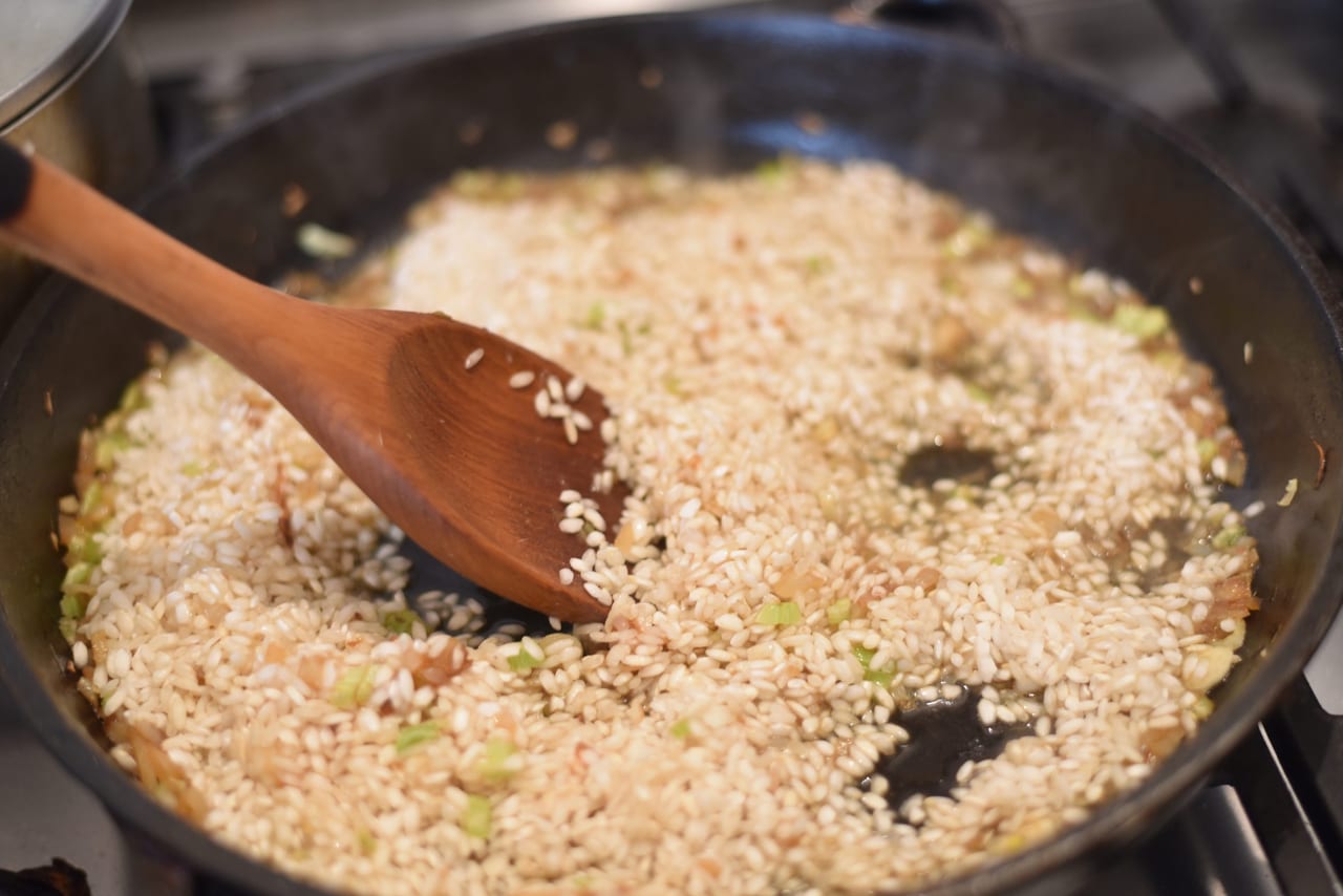 artichoke and zucchini risotto