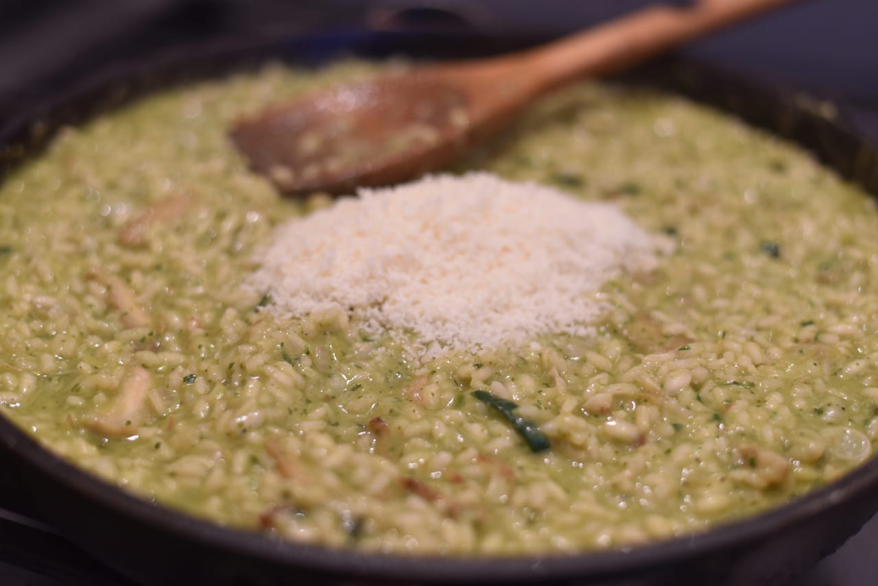 artichoke and zucchini risotto