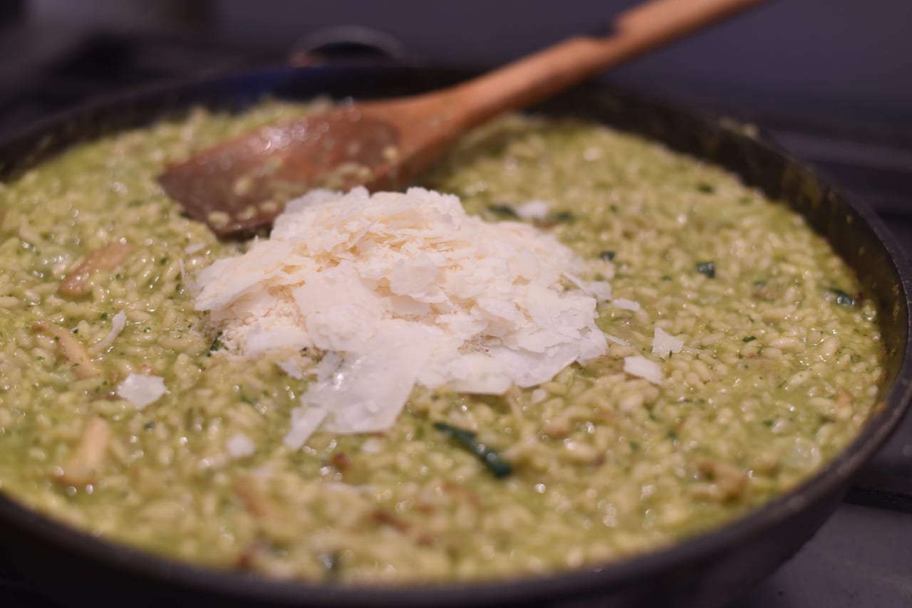 artichoke and zucchini risotto