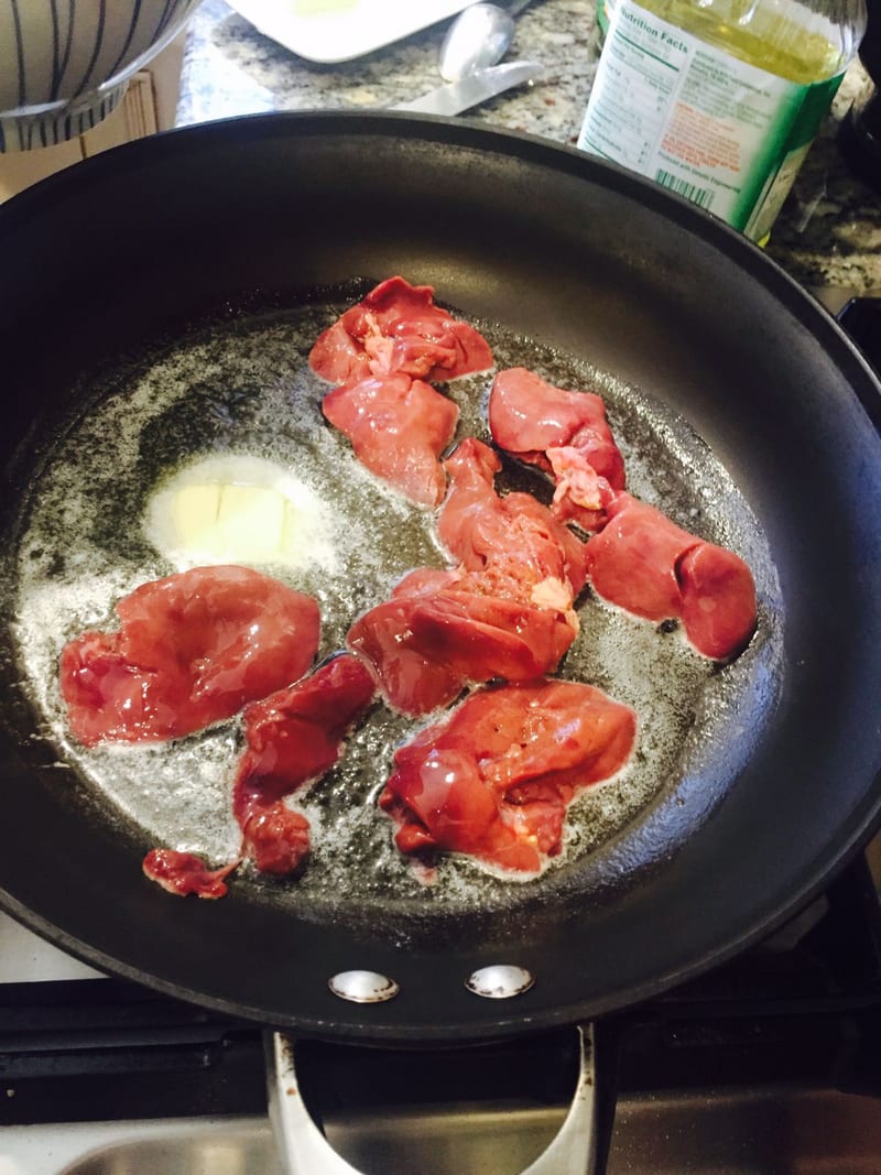 adding-chicken-livers