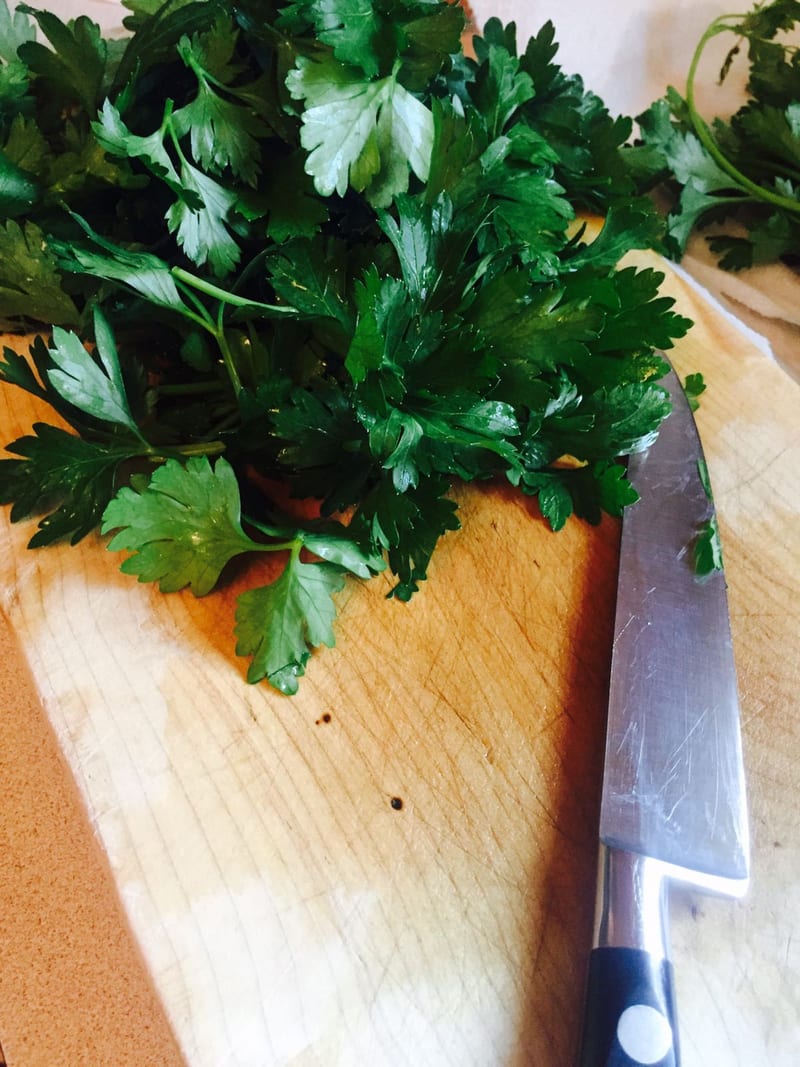 chopping-the-herbs