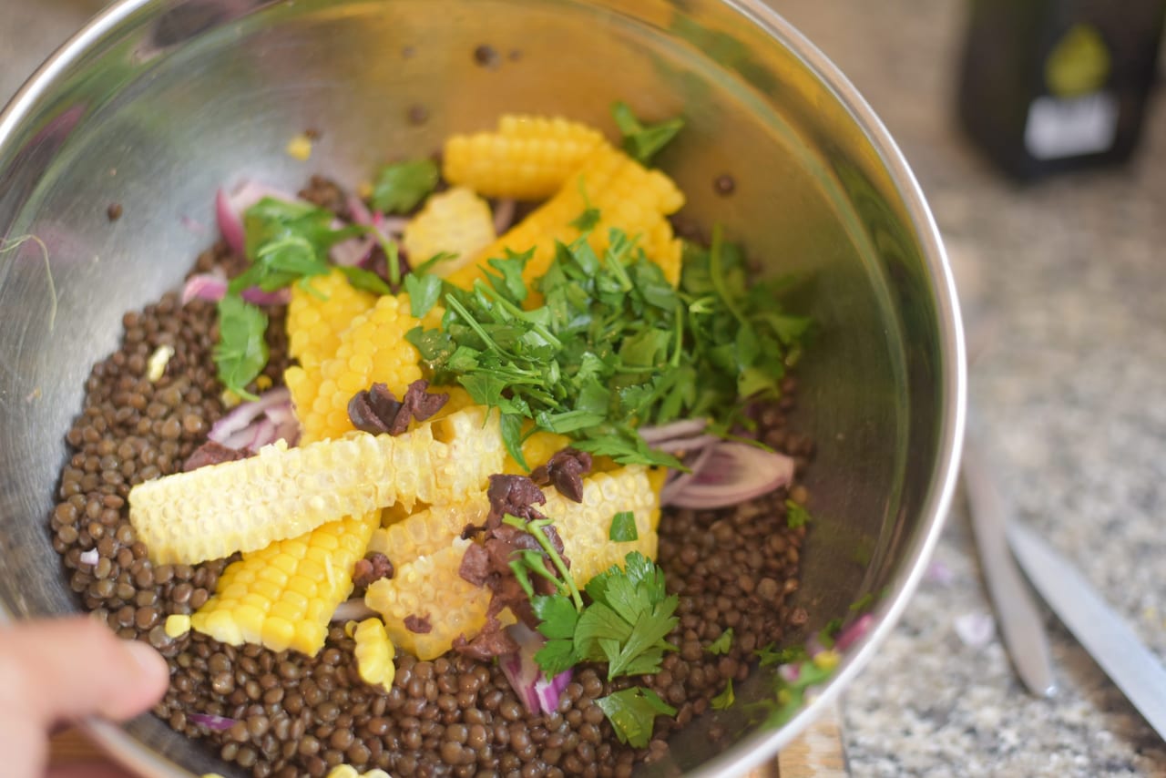 Lentils and Corn Salad