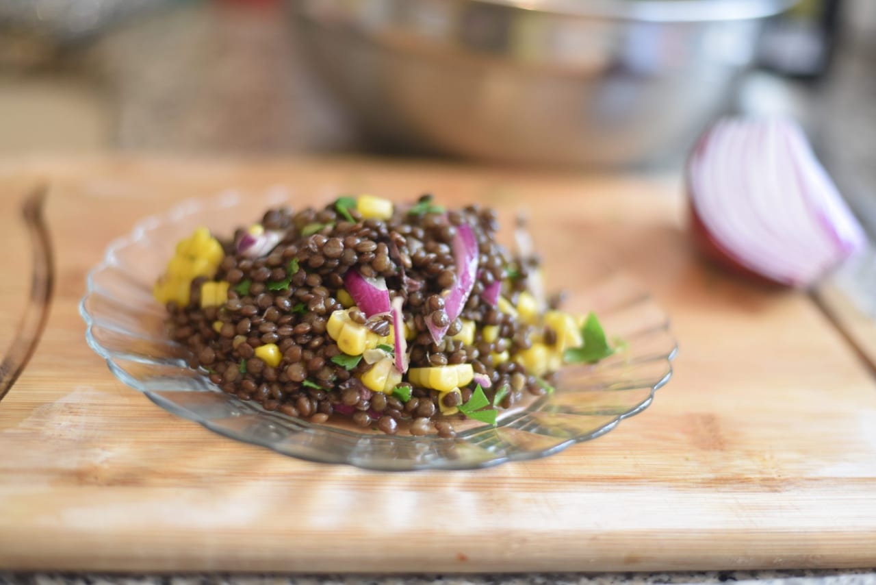 Lentils and Corn Salad