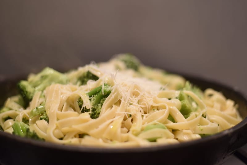 Creamy Broccoli Fettuccine recipe