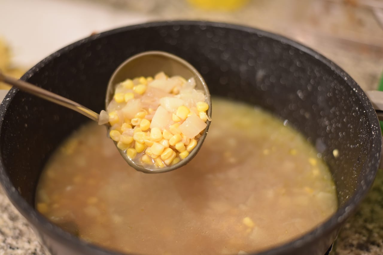Mexican corn soup