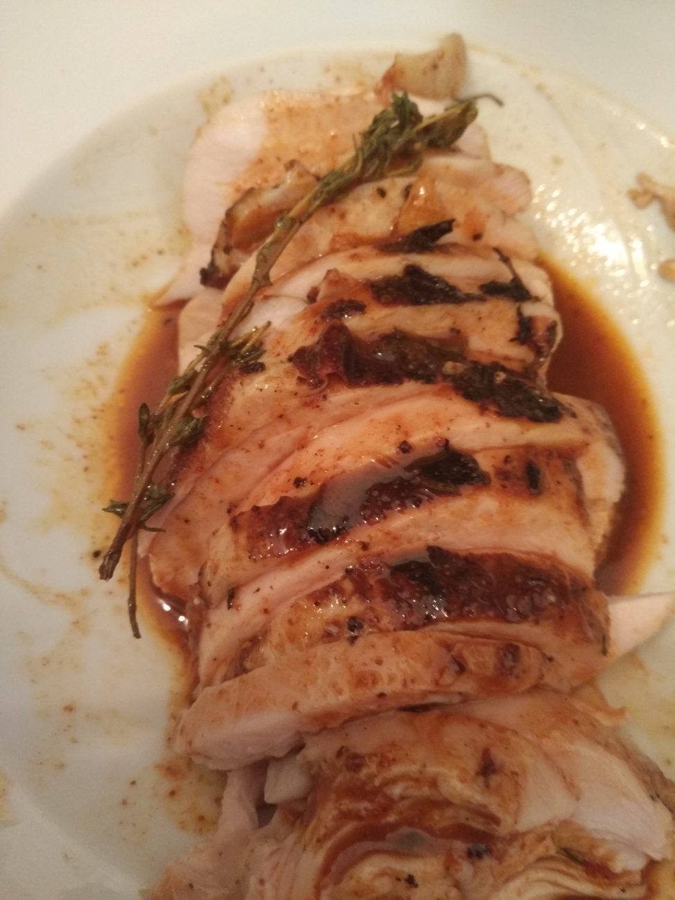 Sous vide marinated Chicken breast