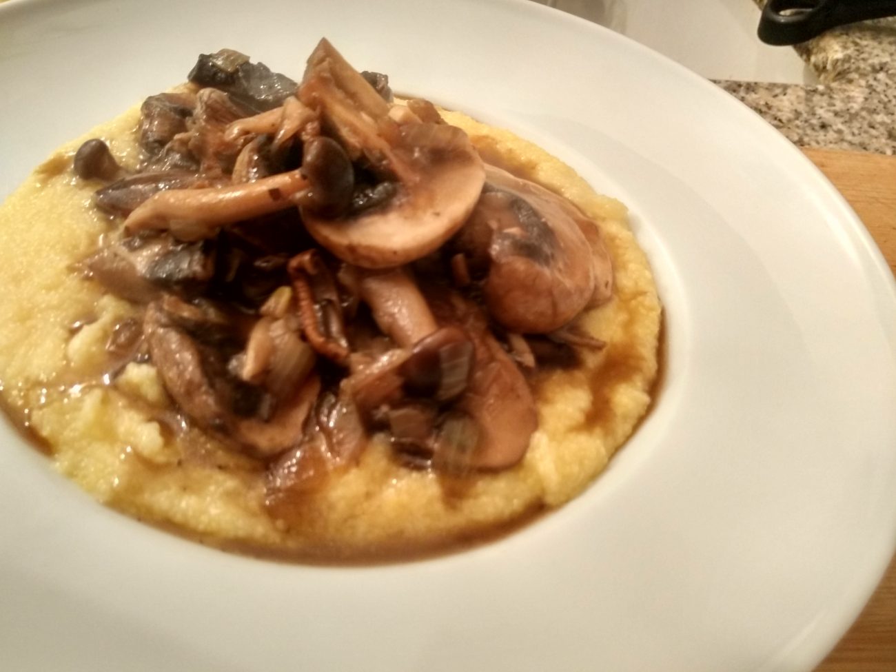 Soft Polenta with Mushroom Ragu