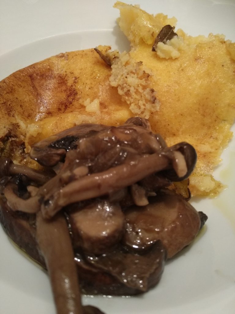 polenta with Mushroom Ragu