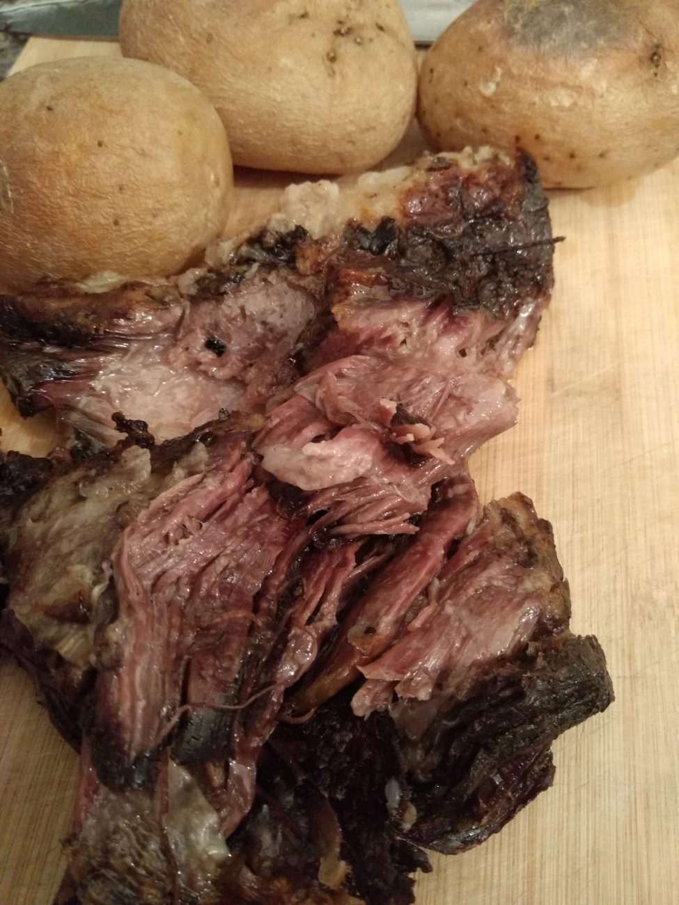 Slow cook oven roasted Thin Rib of beef