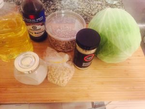 Cabbage Salad Ingredients