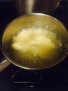 frying-the-chicken
