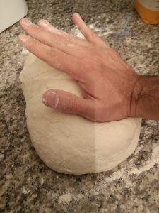 thin-crust pizza dough