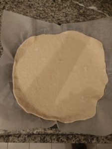 thin-crust pizza dough