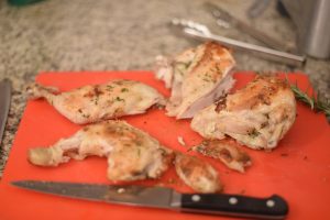 Pan roasted chicken