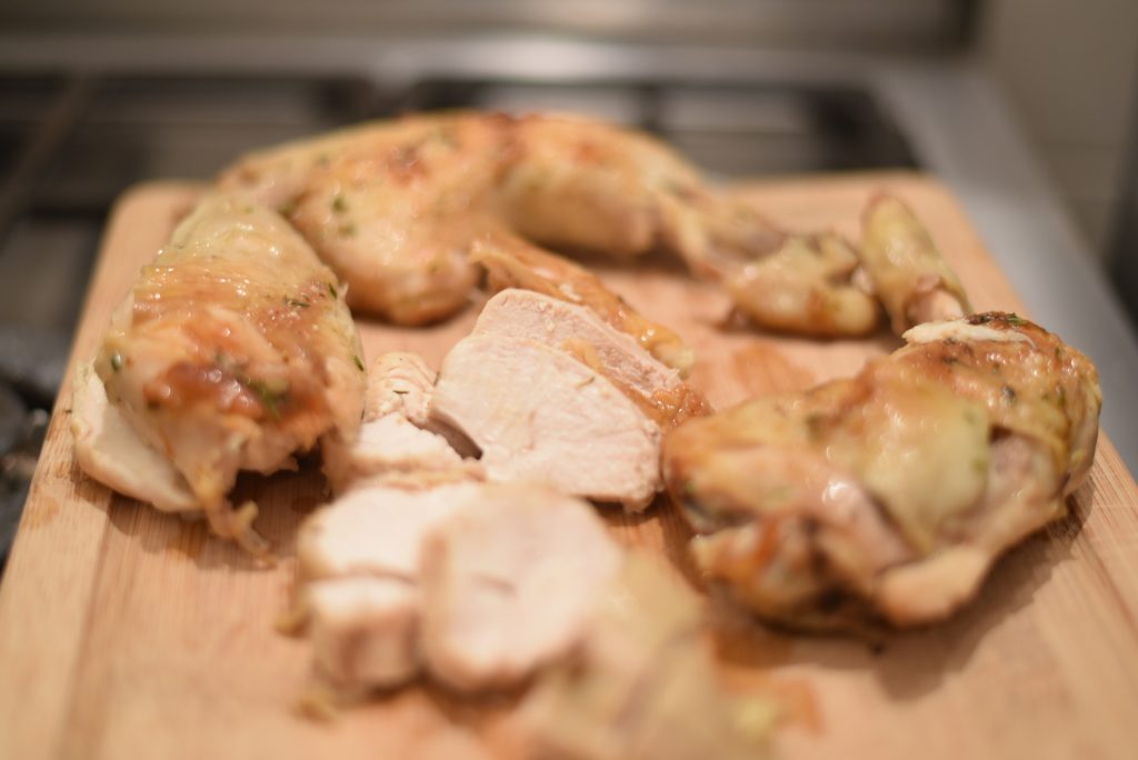 Pan roasted chicken