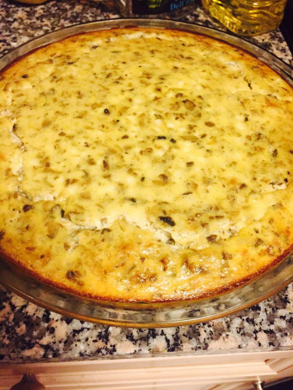 Sour-Cream Cottage Cheese And Mushroom Quiche