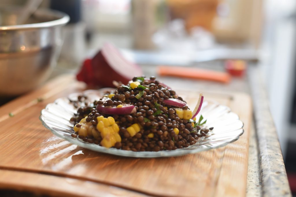 Lentils and Corn Salad